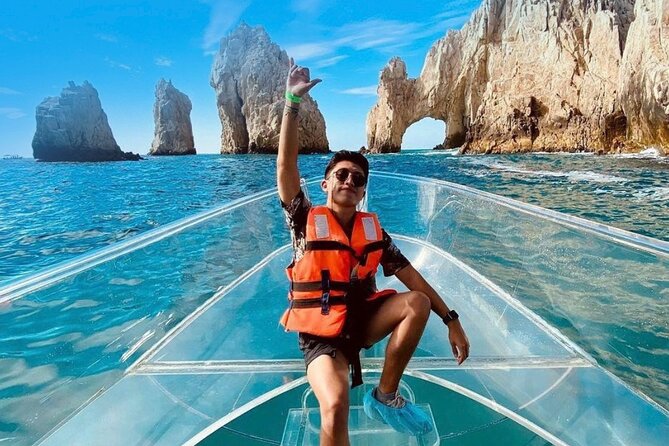 1 hour Private Navigation in Transparent Boat Arco de Los Cabos - The one-hour route to El Arco