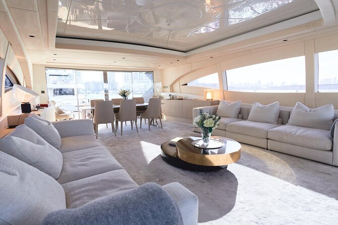 108 ft Neoprene Overmarine Yacht - A Yacht Set Up for Small Celebrations