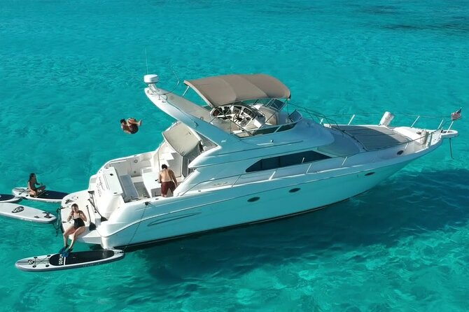 4 Hour - 51' Sea Ray, Tulum, Playa del Carmen, Riviera Maya - Reaching Inha Reef for the water portion