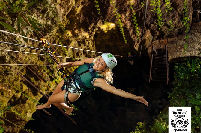 4-in-1 Cenote Tour Guided Experience with Breakfast, Lunch & Wine - K’aak’, the open cenote for a gentle start