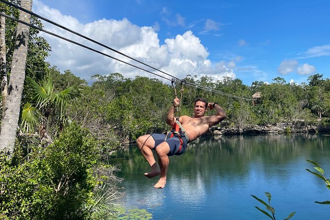 4 Private Cenotes, Zip-Lines, Canoes & Mayan Village with Delicious Lunch - Reaching the Tankah cenotes from your hotel