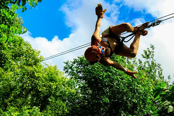 ATV Adventure, Interactive Bridges, Ziplines, Cenote and Lunch - Riding the Honda 220cc ATVs through the Maya jungle