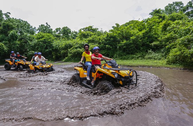 ATV Adventure to Jade Cavern with transfer - Riding from Cozumel’s port toward El Cedral