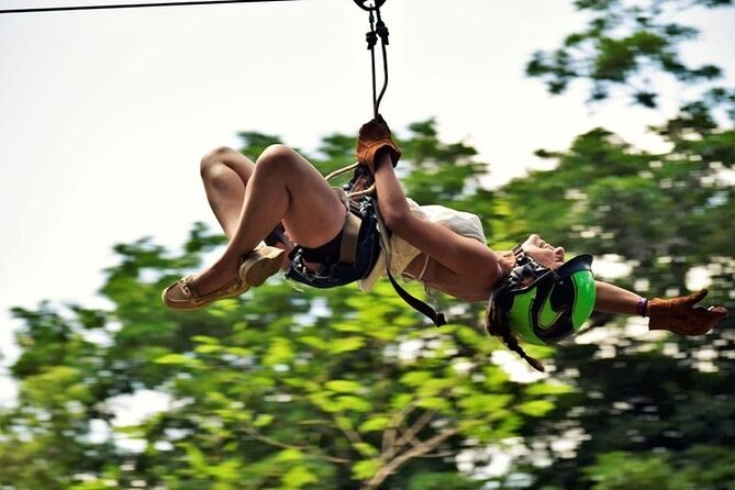 ATV Circuit in Cancun, Horseback Riding, Zip Lines, Cenote, lunch - Zip lines, a bridge, and a spider web