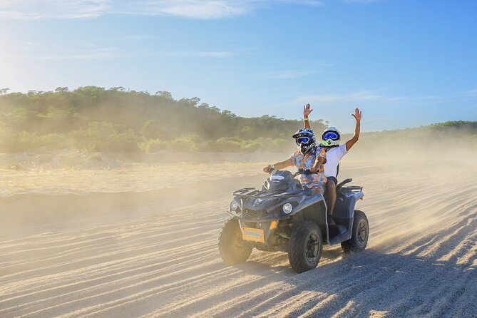 ATV Off-Road Adventure, Cross the Wooden Bridge & Feel the Thrill - Helmet, goggles, and the practice circuit