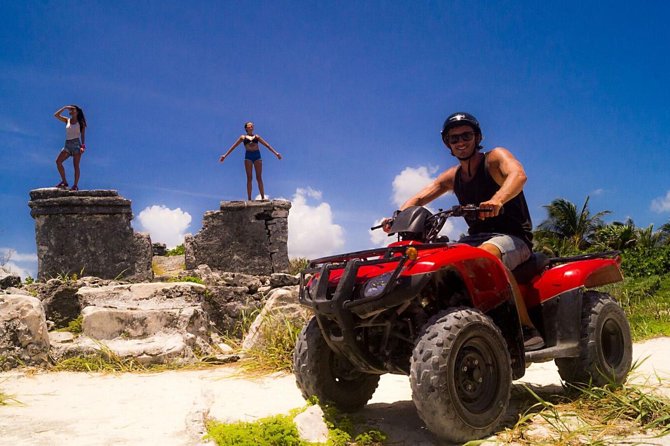 ATV Seashore + Cenote Combo: Mezcalitos & Mayan Cenote Experience - Playa Uvas brings lunch and water time