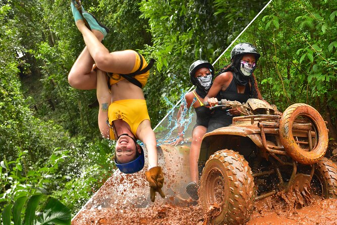 ATV, Ziplining & Cenote Tour, Transportation & Tequila Tasting - Five ziplines, three bridges, and one extra line