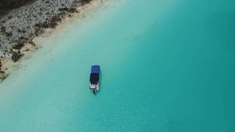 Bacalar: 3-hr Pontoon Boat Tour with Beach Club + Kayaks - The final hour: kayaks at the beach club