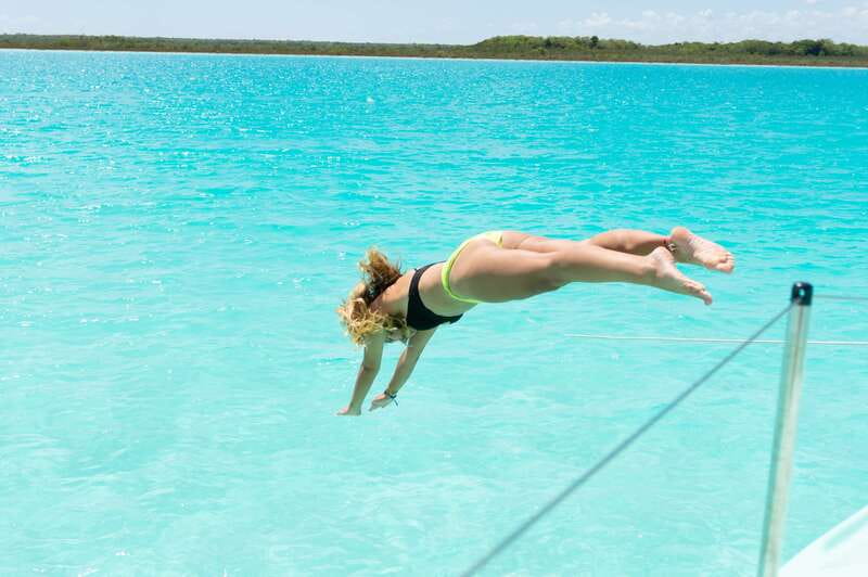 Bacalar: Group Sailing Trip with Swimming and Drinks - Pirate Canal, a swim with a story