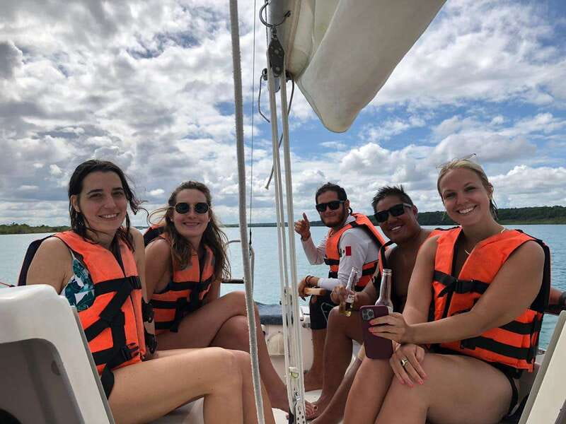 Bacalar: Group Sailing Trip with Swimming and Drinks - What the sailing feels like in changing weather