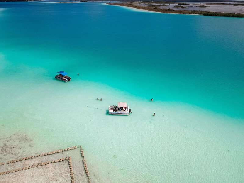 Bacalar: Lake of Seven Colors Pontoon Tour with Fruit - Cocalitos and the fragile stromatolites