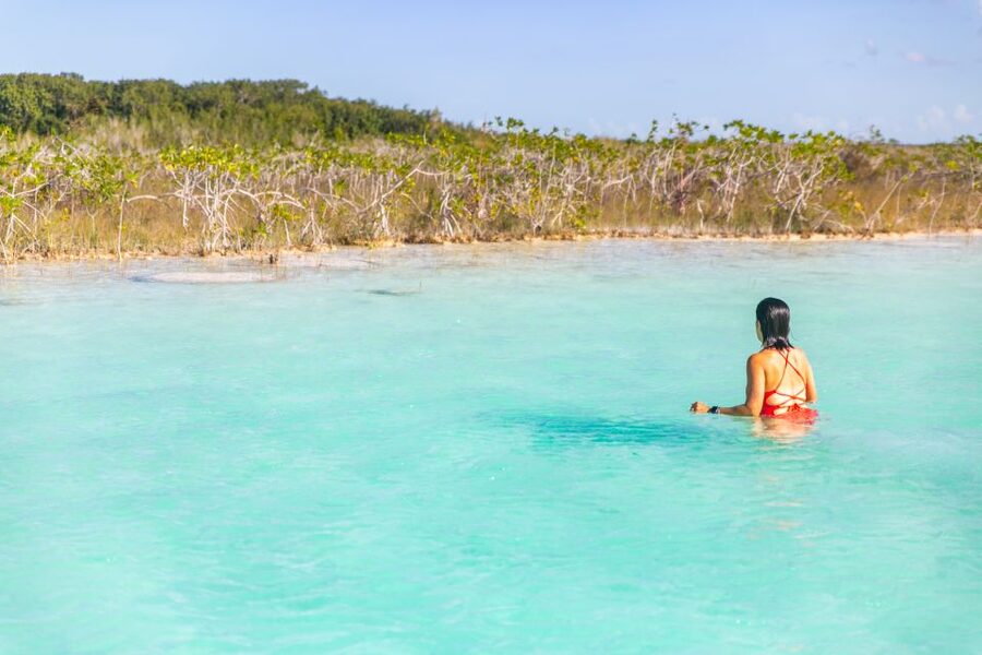 Bacalar: Private Sailboat Tour with Lagoon Swimming - Learning to sail instead of only sitting back