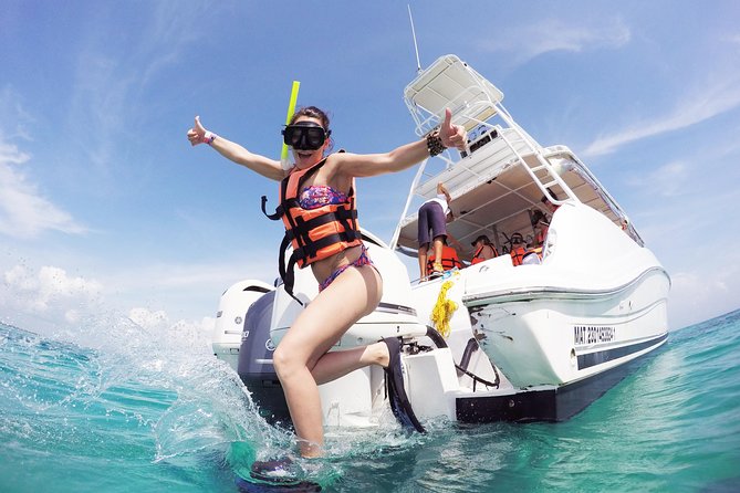 Beach Escape: Isla Contoy and Isla Mujeres with Snorkeling. - The boat ride can be fun, wet, and rough