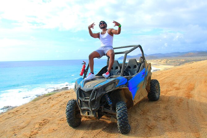 Beach UTV and Sky Bike Combo in Cabo - Migriño Beach and the Pacific horizon