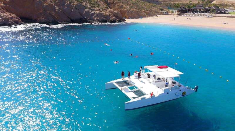 Cabo Catamaran Snorkel: Arch & Santa Maria, Open Bar, Snacks - The ride back along the Tourist Corridor