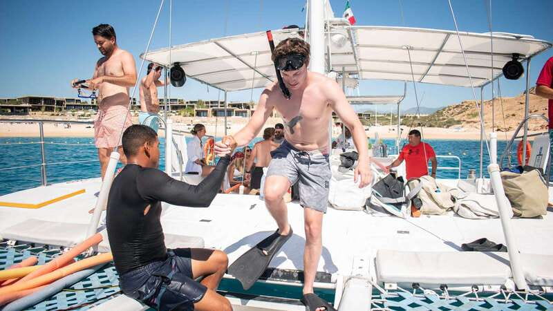 Cabo San Lucas: 4-Hour Snorkeling Cruise with Open Bar - Cabo’s famous rocks from the boat