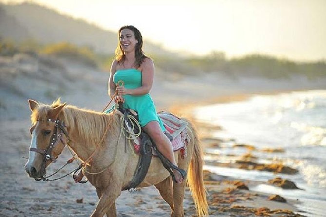 Cabo San Lucas Beach and Desert Horseback Ride - Riding out from Migrino’s dry riverbeds