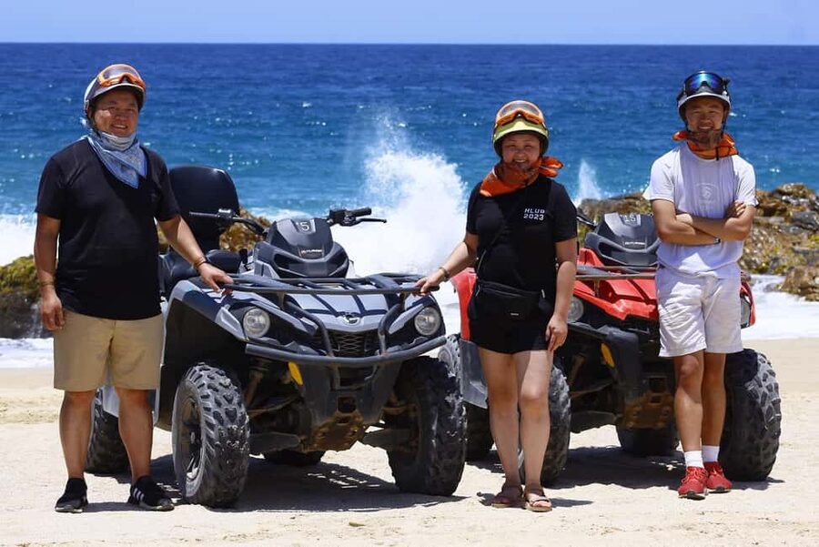 Cabo San Lucas: Beach & Desert ATV Tour with Tequila Tasting - Safety training before the throttle opens