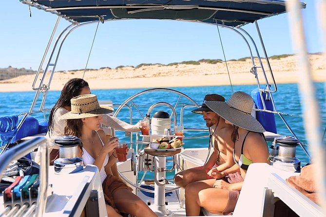 Cabo San Lucas Private 38 ft Sailing Tour with Snorkeling - Sailing across the bay and open water
