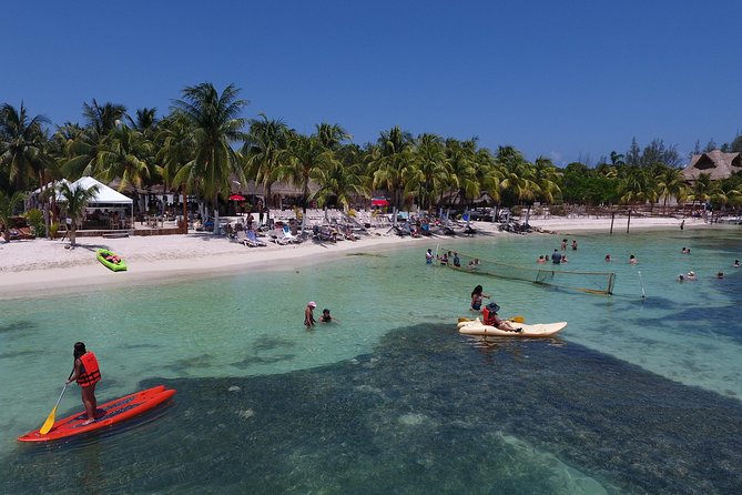 Cancun Adults Only Party Cruise to Isla Mujeres with Open Bar - Reef snorkeling in a busy stretch of water