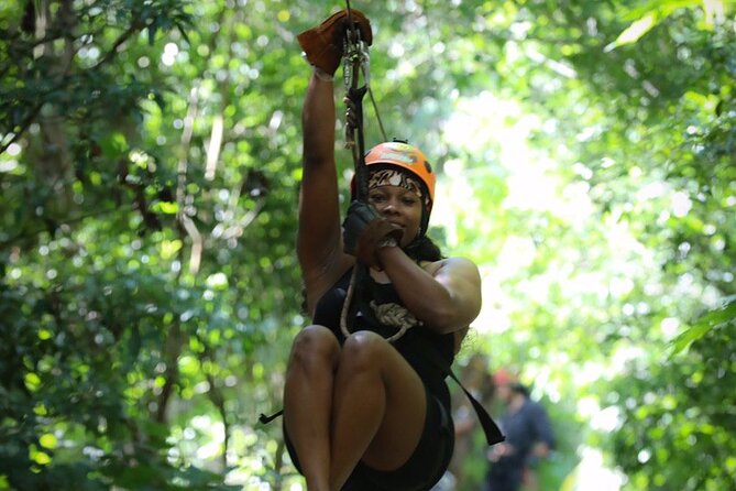 Cancun Best ATV Tour, Ziplines and Cenote Swim with Lunch - Swimming in a natural cenote