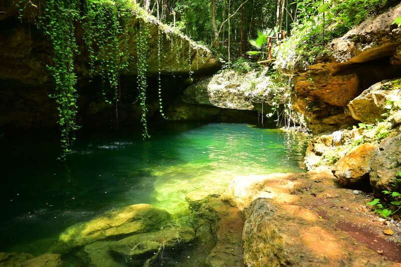 Cancún: Cenotes Adventure with Tequila Tasting & Mayan Snack - The second adventure stop adds structure