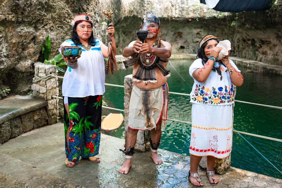 Cancun: Cenotes El Retoño entrance with transportation, lunch, and guided tour. - Hammocks, pools, and free time