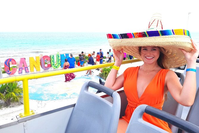 Cancun City Sightseeing and Shopping Tour on a Double Decker bus - Boulevard Kukulcan and the Hotel Zone