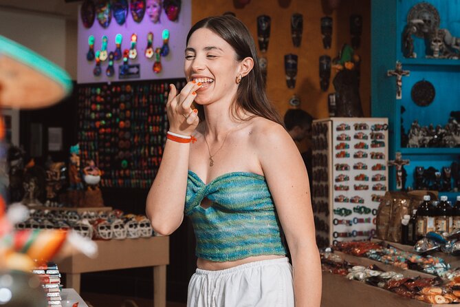Cancun Guided Unlimited Taco Lunch & Shopping Experience - Tequila tasting adds Mexican flavor, with a sales angle