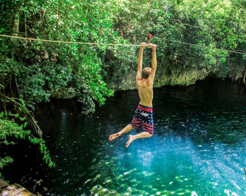 Cancun & Riviera Maya: ATV, Zipline, & Cenote Combo Tour - Cooling off at Cenote Verde Lucero