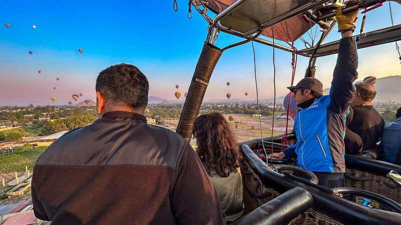 CDMX: Teotihuacan Balloon Flight with Optional Pyramids Tour - The sunrise flight over Teotihuacan