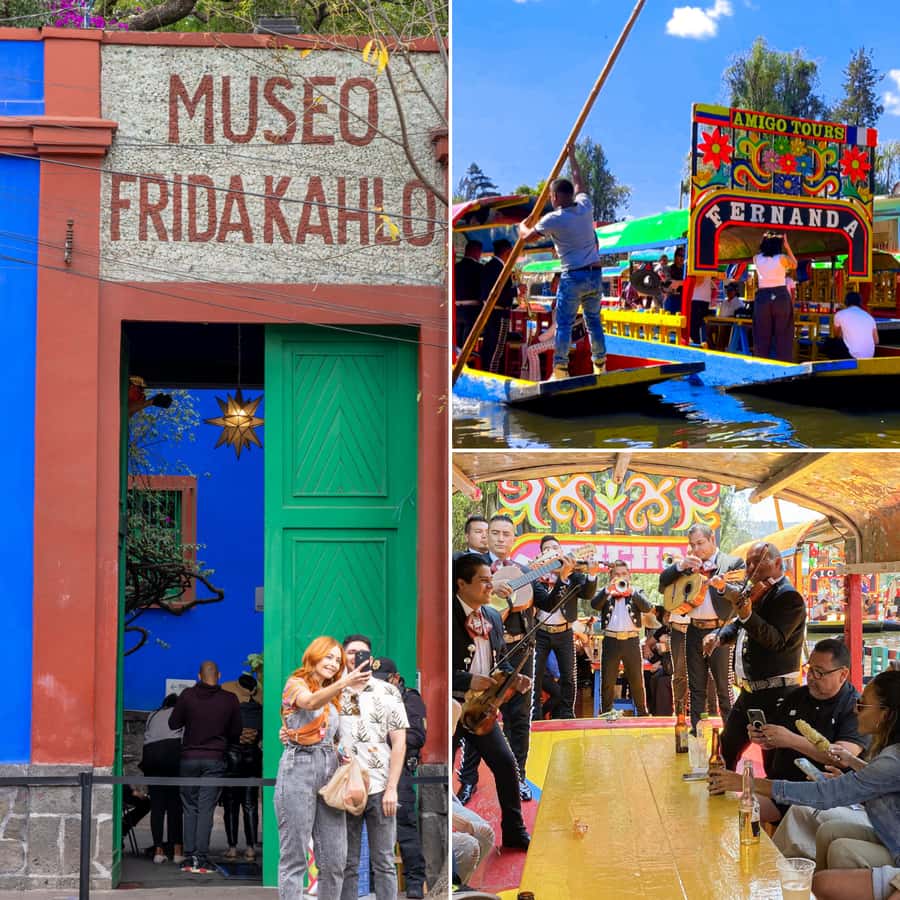 CDMX: Xochimilco, Coyoacan, Frida Kahlo Museum & Murals Tour - Coyoacan’s leafy streets and public squares