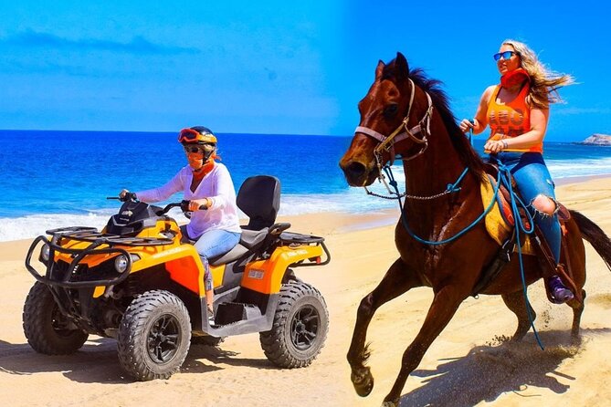 Combo Horseback Beach Ride & ATV Adventure. Tequila Tasting - What makes this Cabo combo worth considering