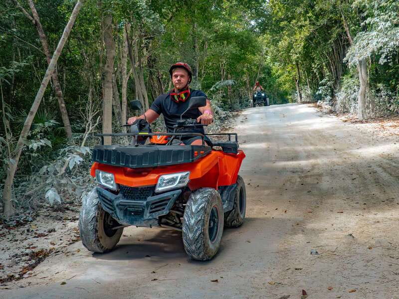 Cozumel: ATV Off-Road Adventure to Jade Cavern - Riding the ATV Through Jungle Trails