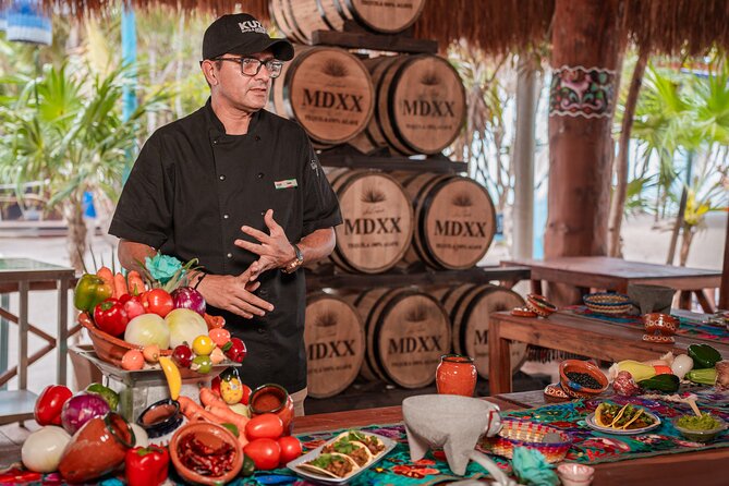Cozumel: KUZÁ Beach Day, Buffet, Open Bar & Mexican Flavors Class - Beach time on Cozumel’s private shore