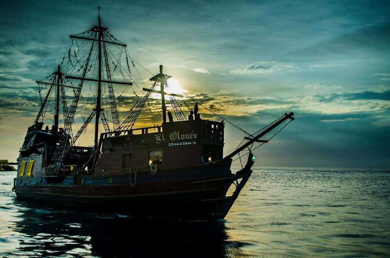 Cozumel: Pirate Ship Cruise with Open Bar, Dinner, and Show - Boarding the pirate ship at Cozumel’s ferry pier
