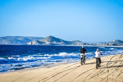 Electric Bike and Beach Camel Ride with Mexican Buffet Lunch