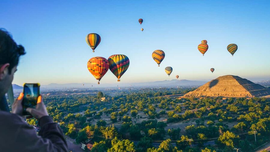 From CDMX: Teotihuacan Hot Air Balloon Ride & Optional Tours - Guadalupe Shrine at the end of a long day