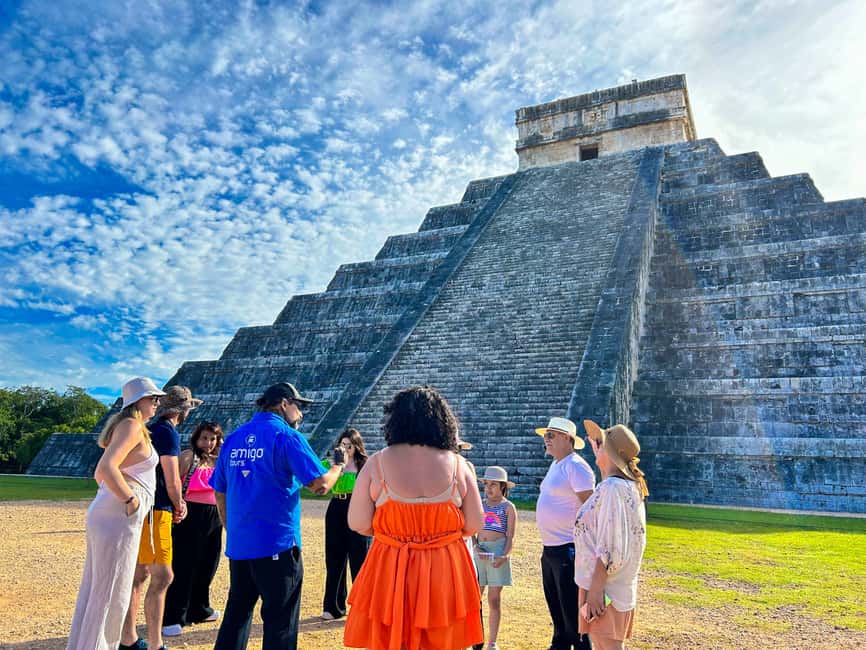 From Merida: Chichen Itza, Izamal & Cenote with Buffet Lunch - Cooling off at Xcajum Cenote