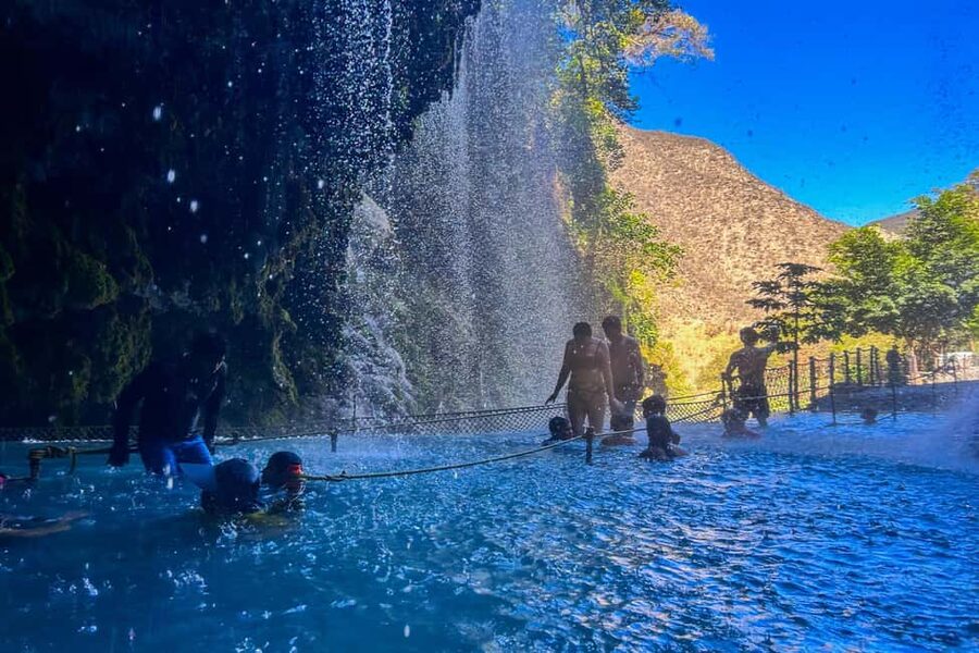 From Mexico City: Small Group Tour to the Tolantongo Caves - The Paradise Tunnel, suspension bridge, and zip line