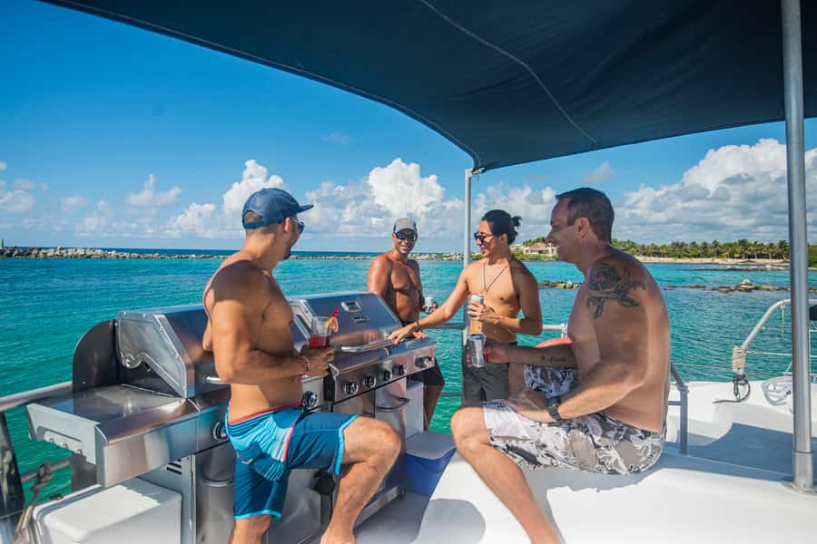 From Puerto Aventuras: Share Catamaran Tour - Setting out from Puerto Aventuras