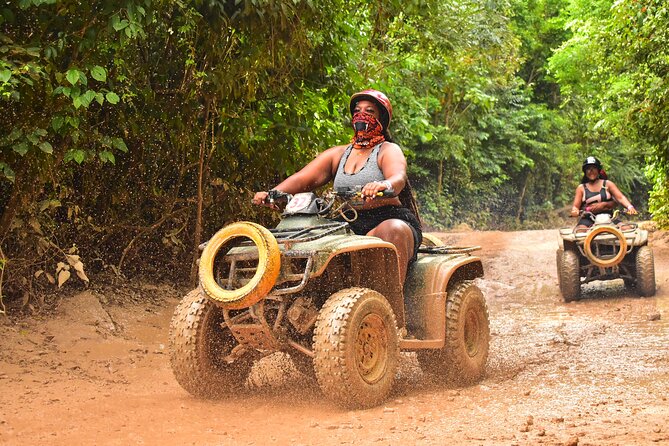 Horseback Riding plus ATV, Cenote, Ziplines, and Lunch - A freshwater cenote with a short swim