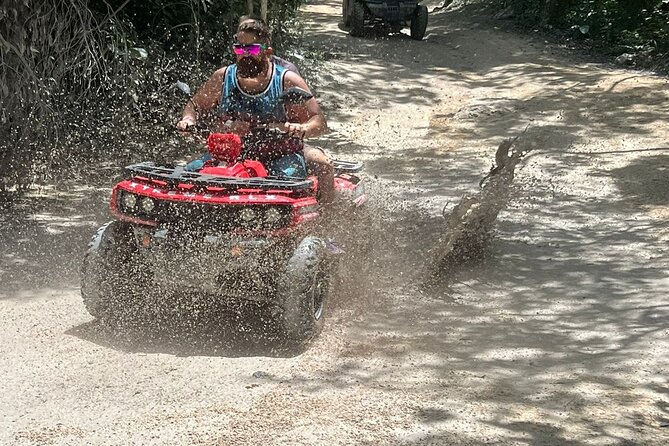 Jade Caverns and Mayan Village Cozumel ATV TOUR - Riding Cozumel’s dirt, rocky, and muddy trails