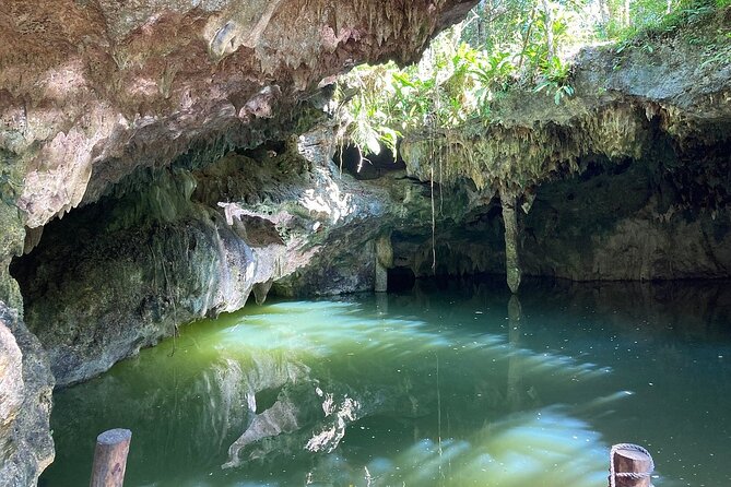 Jade Caverns Private Jeep Tour with Lunch and Snorkeling - Jade Caverns are atmospheric, not a classic cenote swim