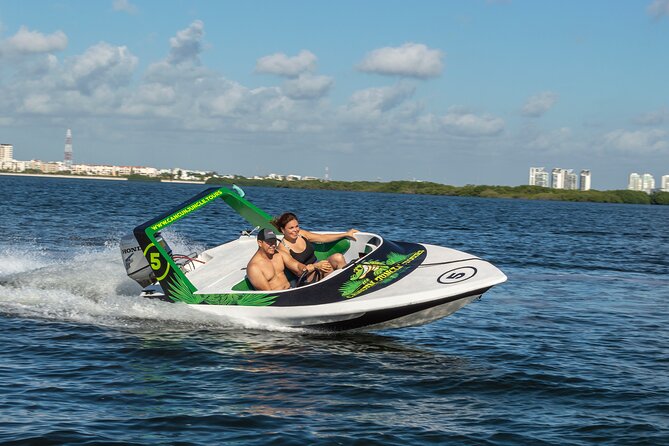 Jungle Tour adventure Cancun Speed Boat Through Mangrove - Nichupté Bridge and pirate galleons