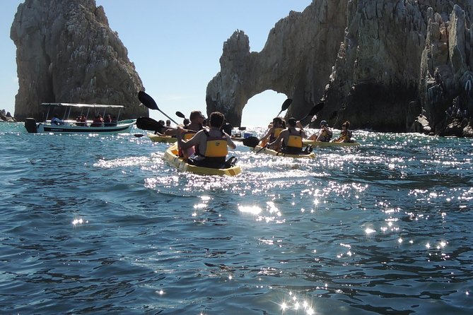 Los Cabos Arch and Playa del Amor Tour by Glass Bottom Kayak - Playa del Amor, Divorce Beach, and changing conditions