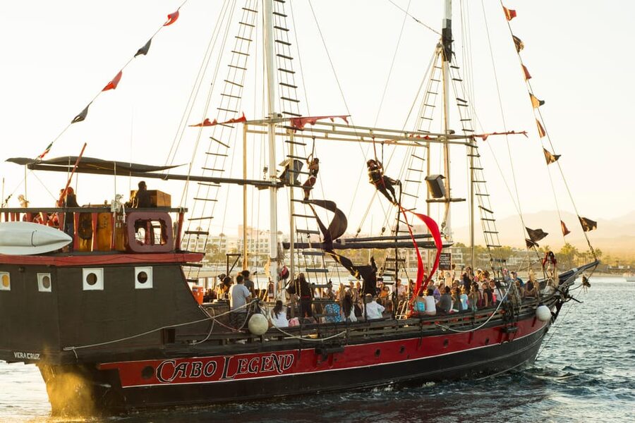 Los Cabos: Pirate Ship Sunset Cruise & Show with Dinner - The pirate performance keeps the ship lively