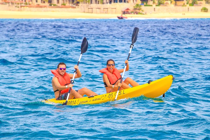 Los Cabos Power snorkel Adventure, Kayaking and Stand-Up Paddle - The ride from Cabo San Lucas marina to El Arco