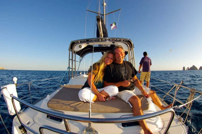 Los Cabos: Shared Sunset Sailing Cruise - When the motor stops and the sails go up