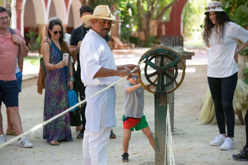 Merida: Hacienda Sotuta de Peon w/ Cenote & Henequen Tour - Watching henequen become rope